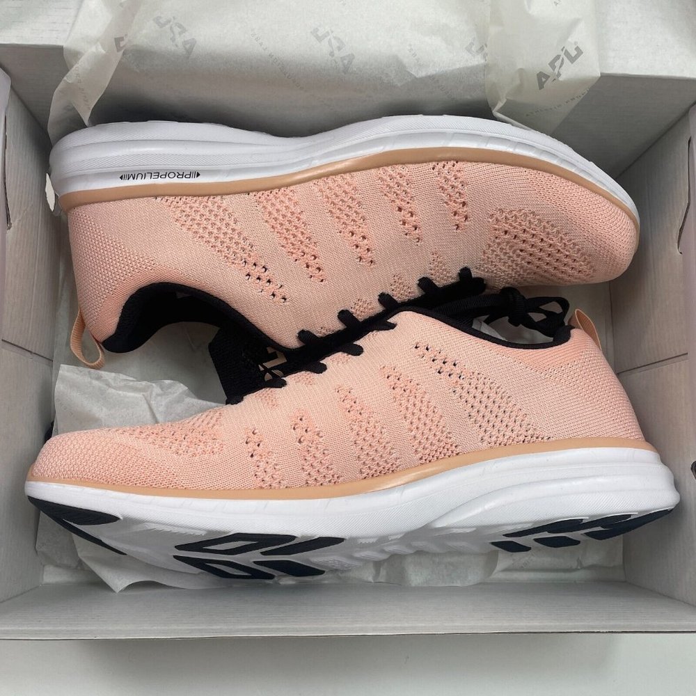Men's APL Athletic Propulsion Labs Techloom Pro 11.5 Running Sneakers Pink Black